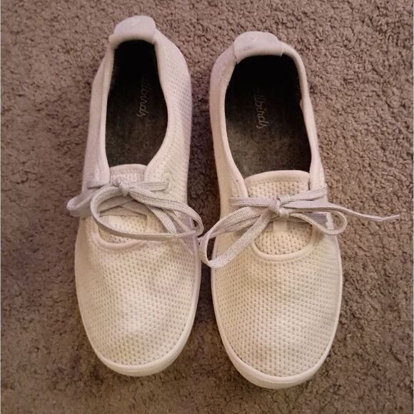 Allbirds Womens Tree Runners White Running Shoes Sneakers Size 9 PRE-OWNED - Picture 1 of 7
